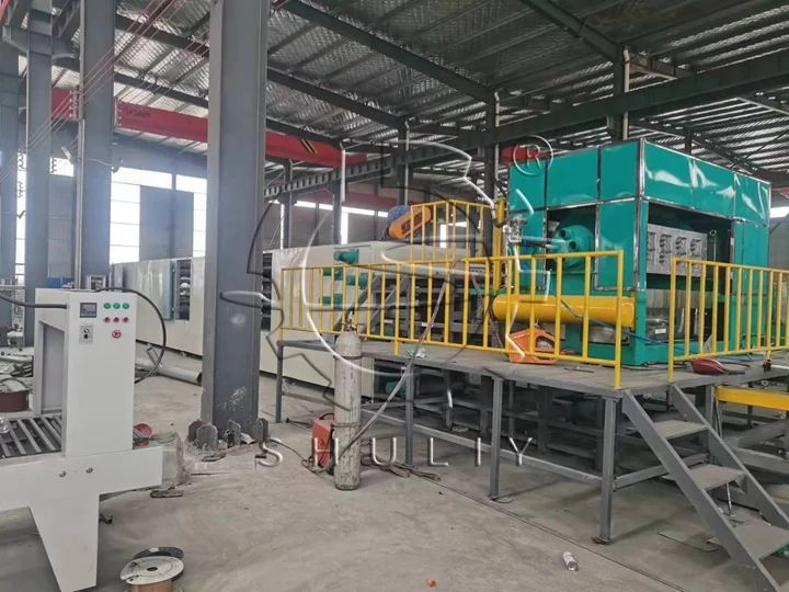 Máquina industrial para fabricar bandejas de huevos