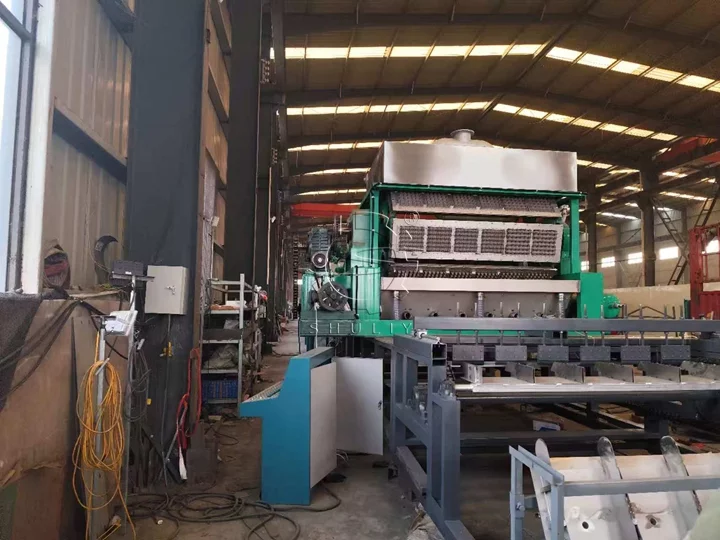 Machine de fabrication de cartons d'oeufs