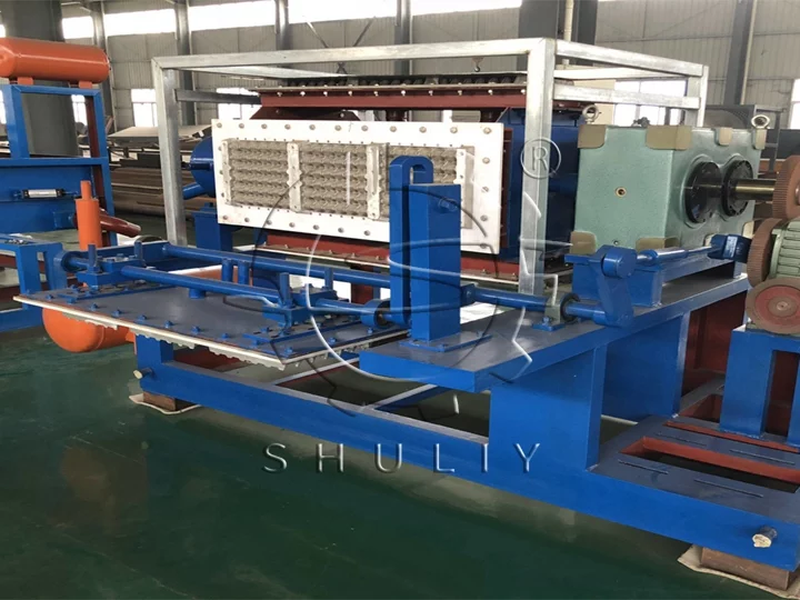 High capacity molded pulp wine tray making machine