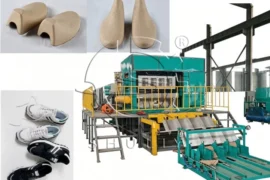 Shoe tray forming machine