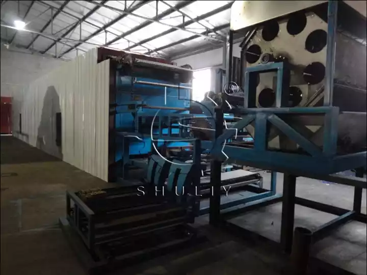 6layers drying line with machine